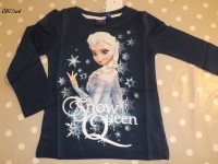 T-shirt manches longues Reine des Neiges Bleu marine 